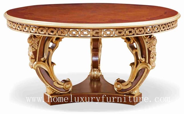 Wood round dining table antique dining table